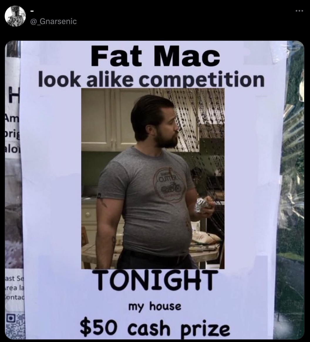 photo caption - H Am bris alo Fat Mac look a competition ast Se rea la Contac Cutter edo Tonight my house $50 cash prize