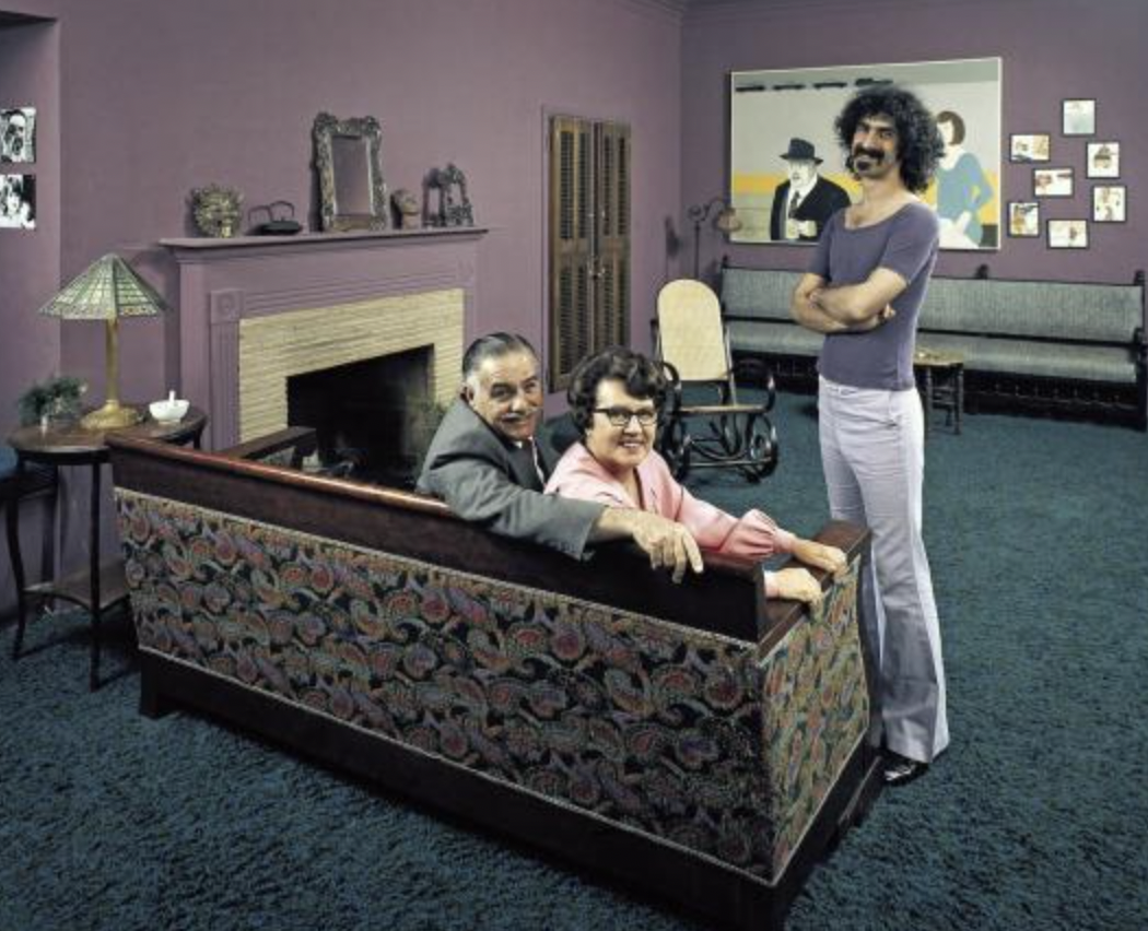 frank zappa with his parents