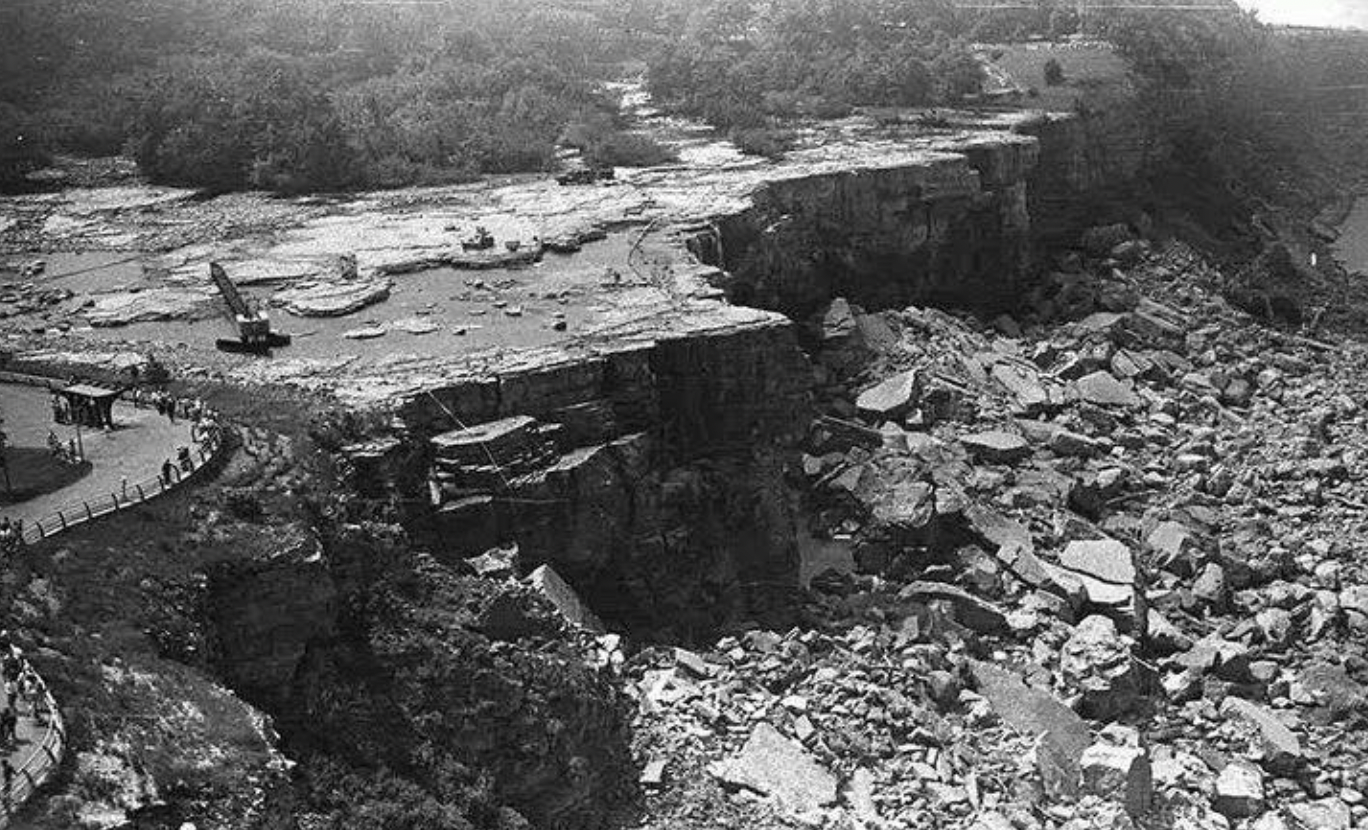 niagara falls without water