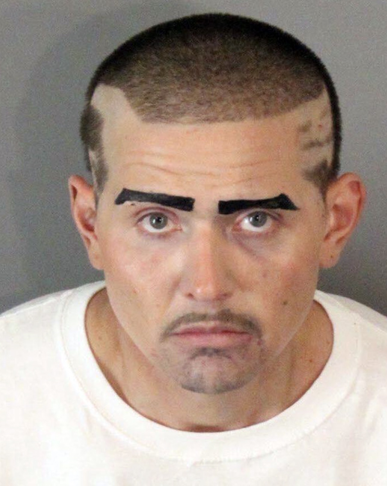 funny mugshots eyebrows