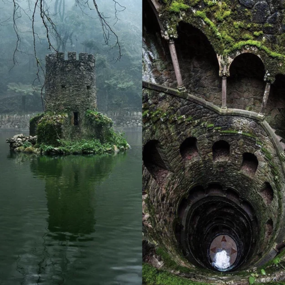 hidden swamp tower of pena palace sintra