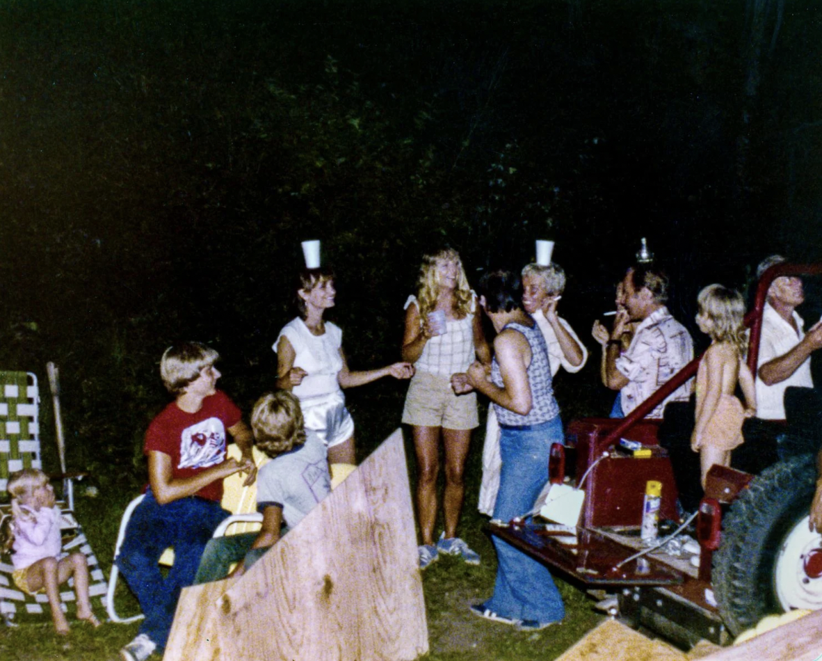 “Summertime party at my parents' cabin in 1978.”