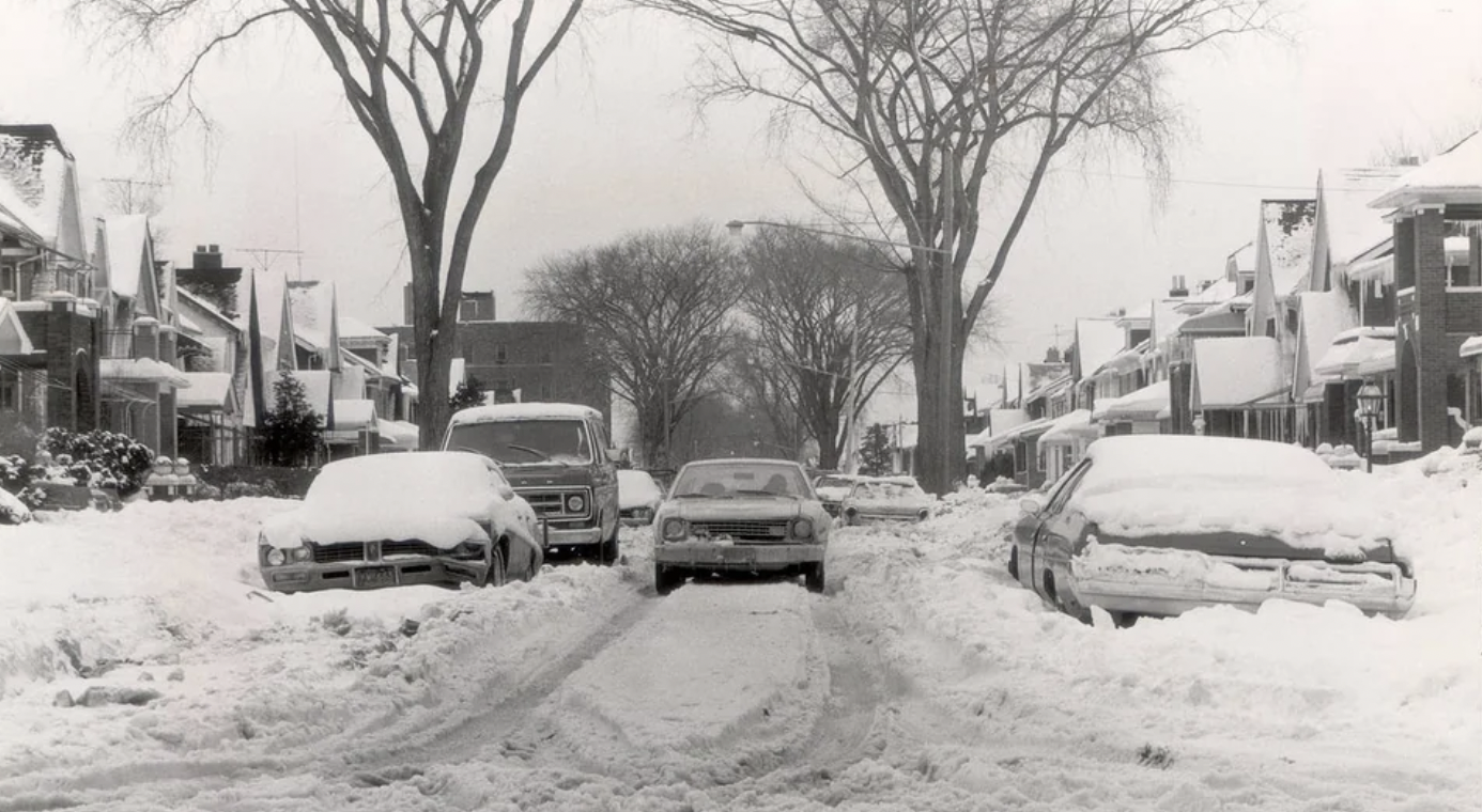 The blizzard of 1978.