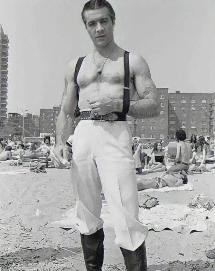 Tony Sirico "Paulie Walnuts Gualtieri" at Brighton Beach in 1978.