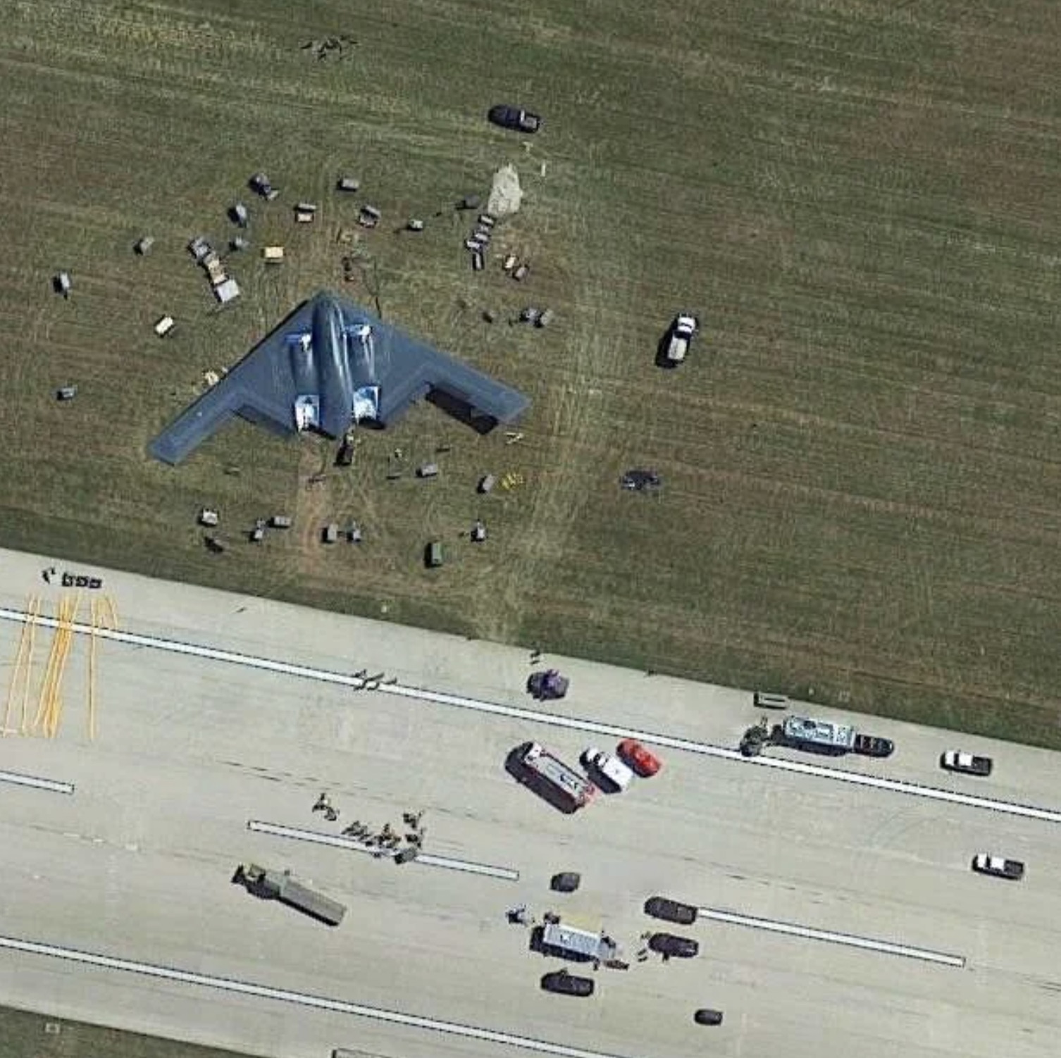 stealth bomber crash