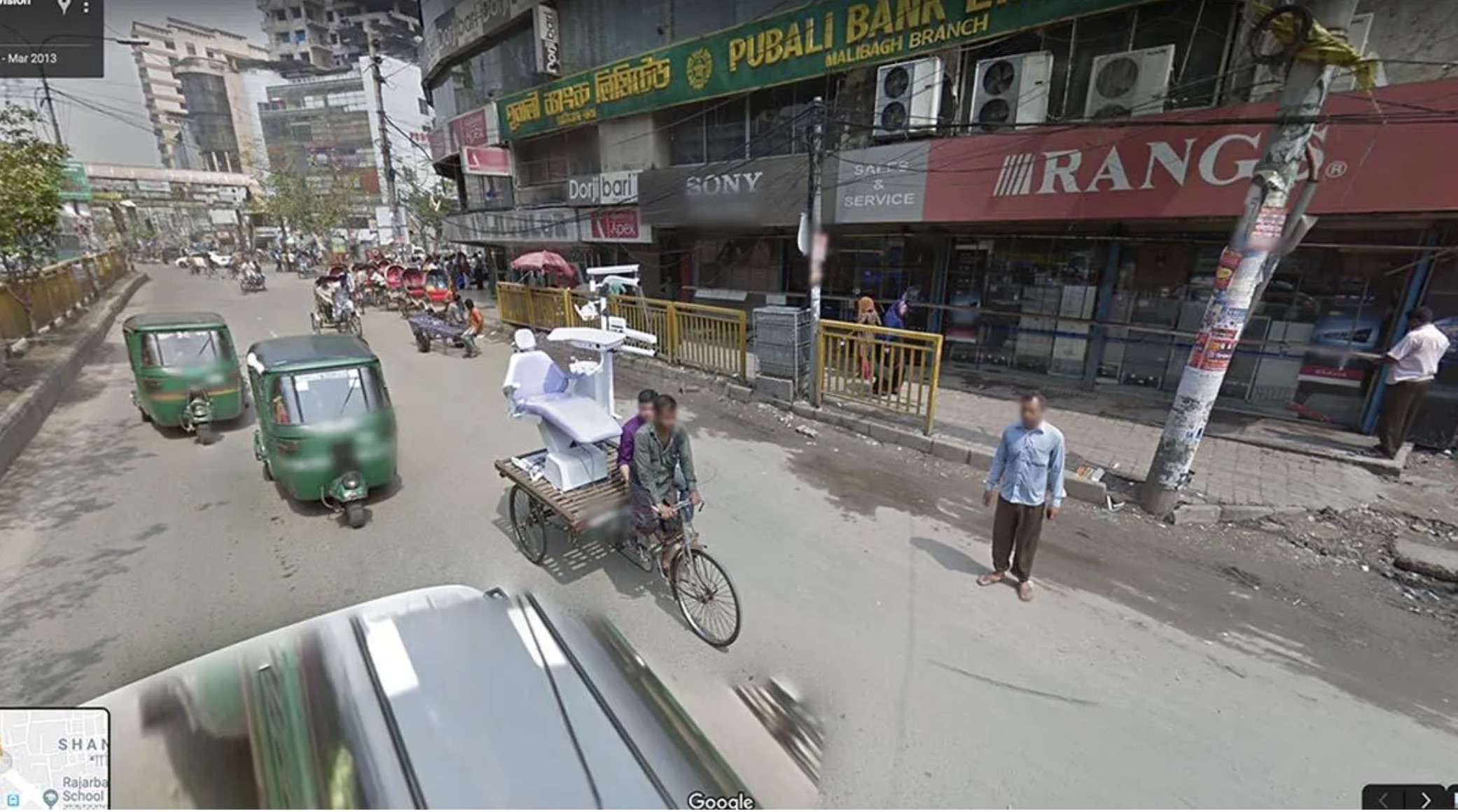 google street view bike india - Shan Pubali Ba Albagh Branch Dory par Sony Service Rang School Google