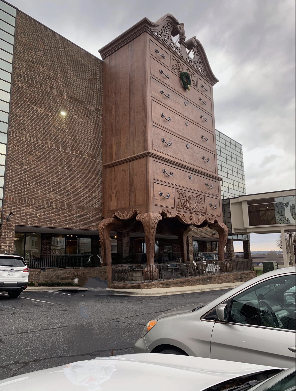 entrance to a furniture store