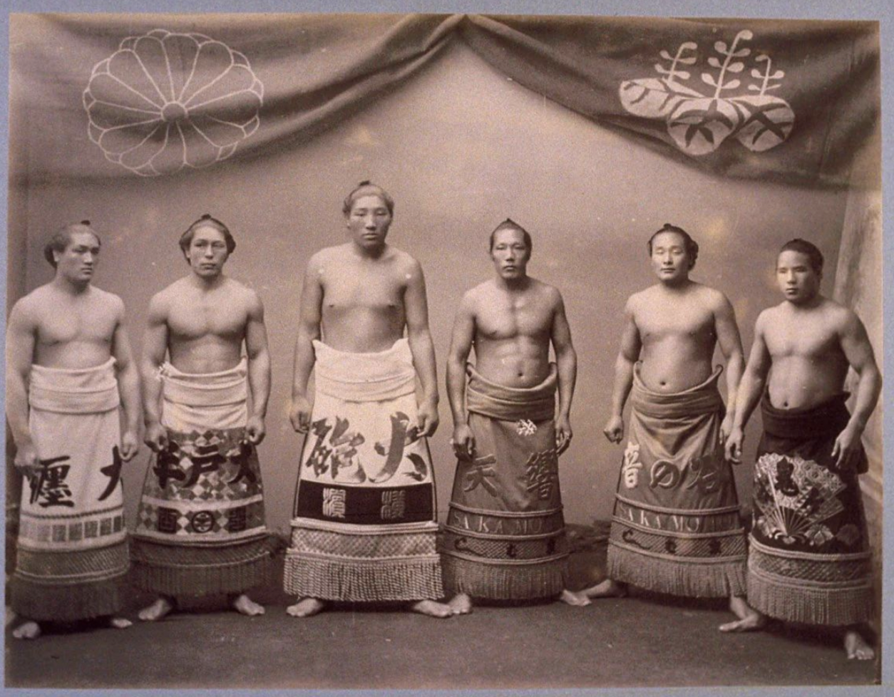 old photos of sumo wrestlers -