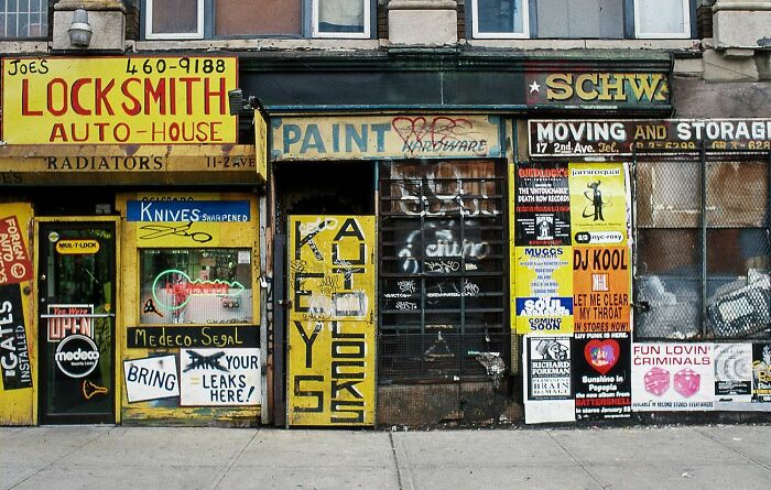 The Bowery (demolished) in 1995.