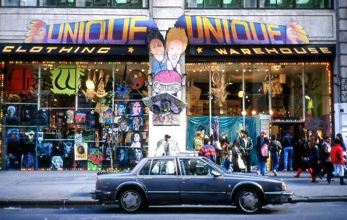 The Unique clothing warehouse on Broadway in 1993.