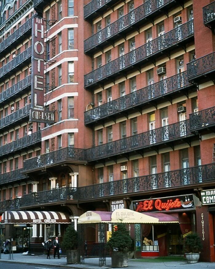 The Chelsea Hotel and El Quijote restaurant in 1997.