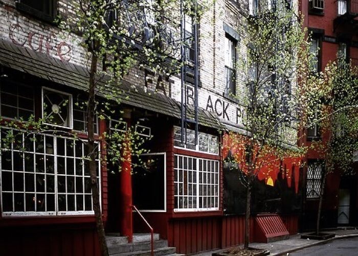 A pub called the Fat Black Cat in the West Village circa 1995.