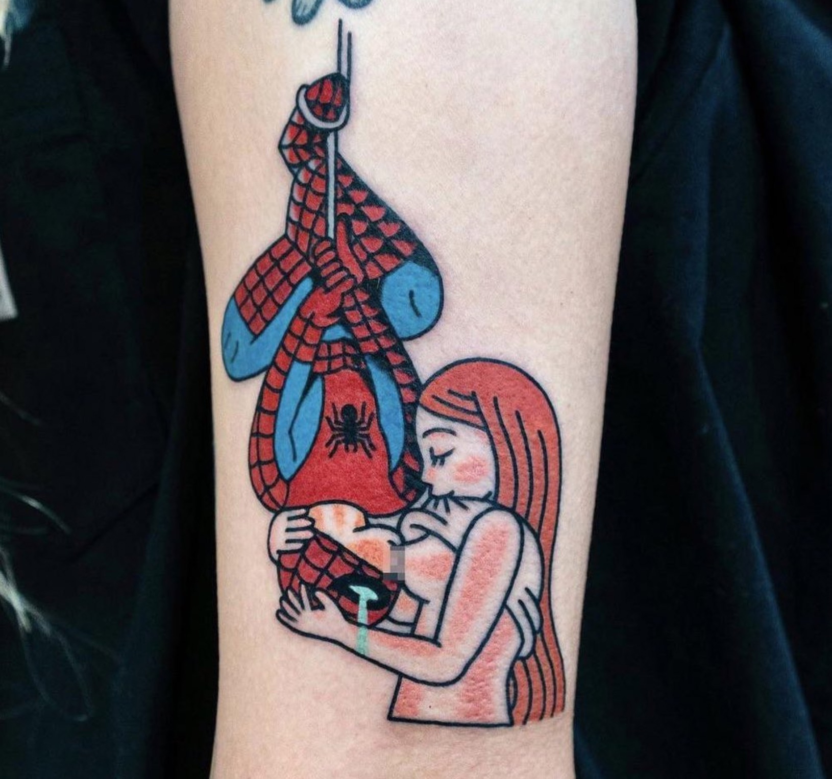 spider man tattoo drawing