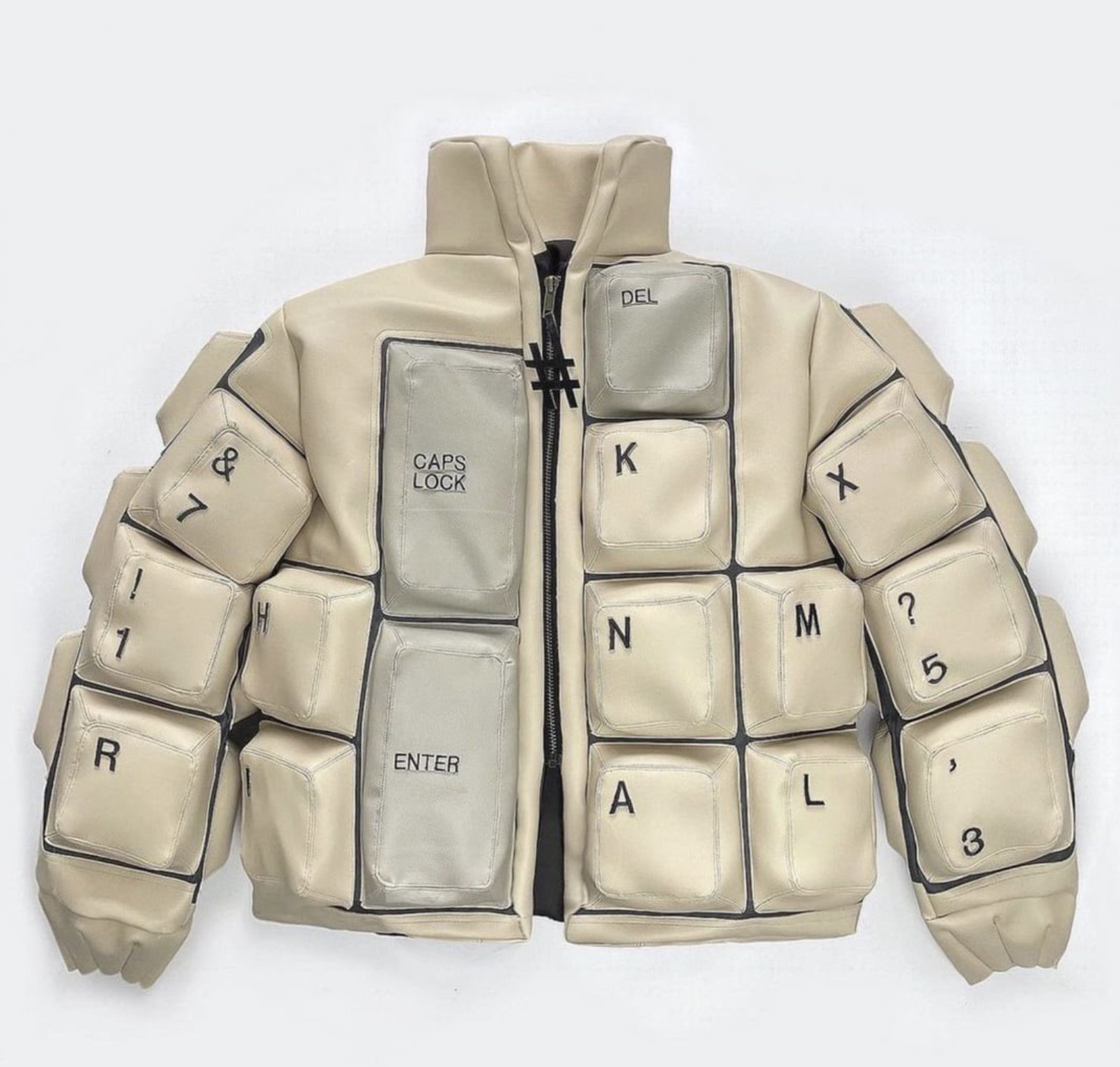 keyboard jacket - 7 80 Caps Lock K Del X N M ? 5 R Enter A L 3