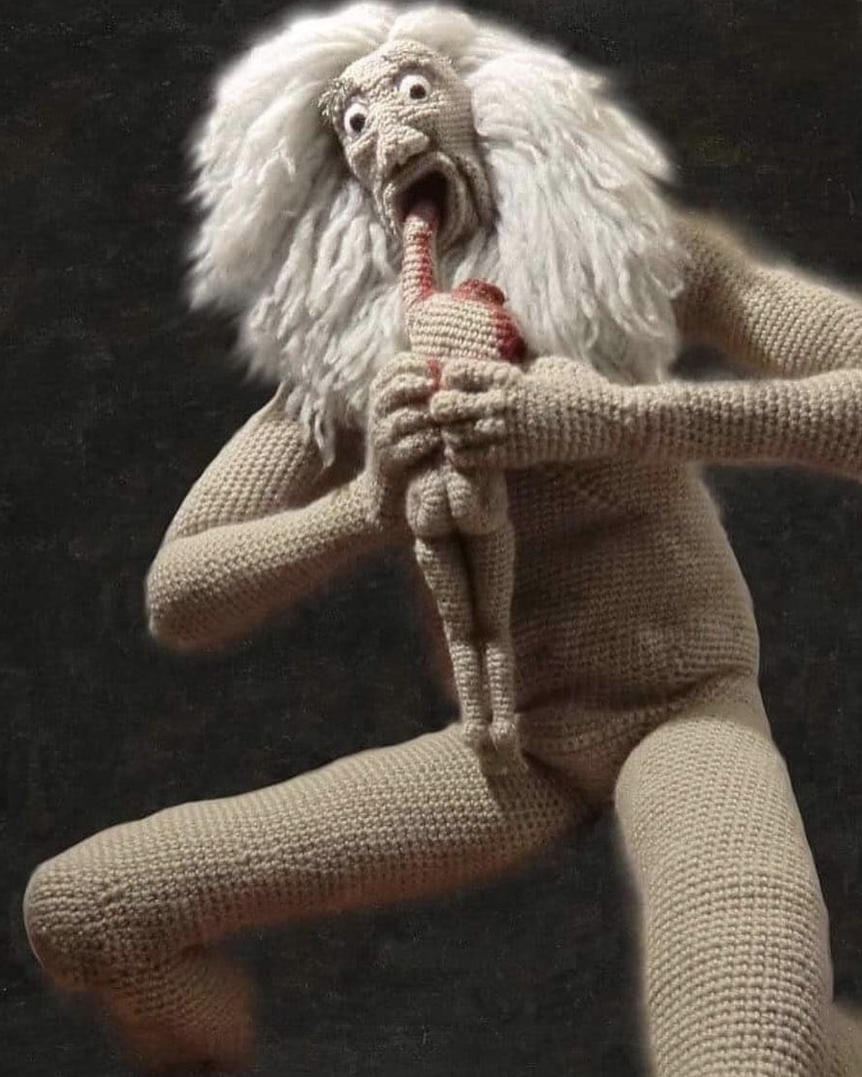 saturn devouring his son crochet