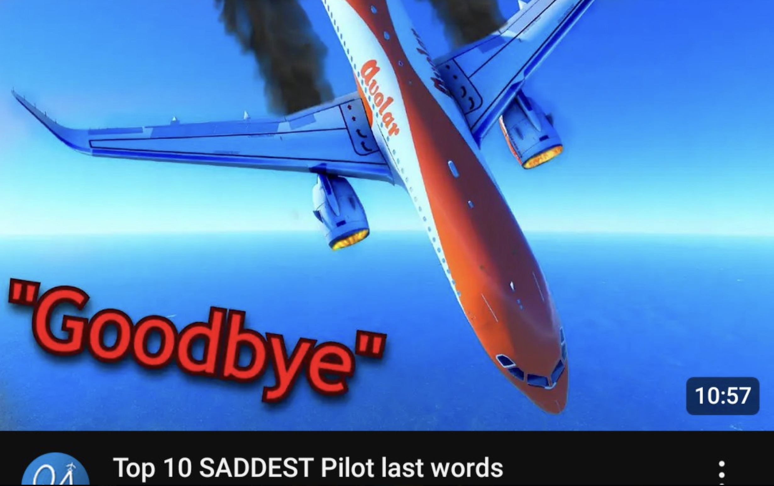 boeing 737 next generation - duolar 22 "Goodbye" Top 10 Saddest Pilot last words