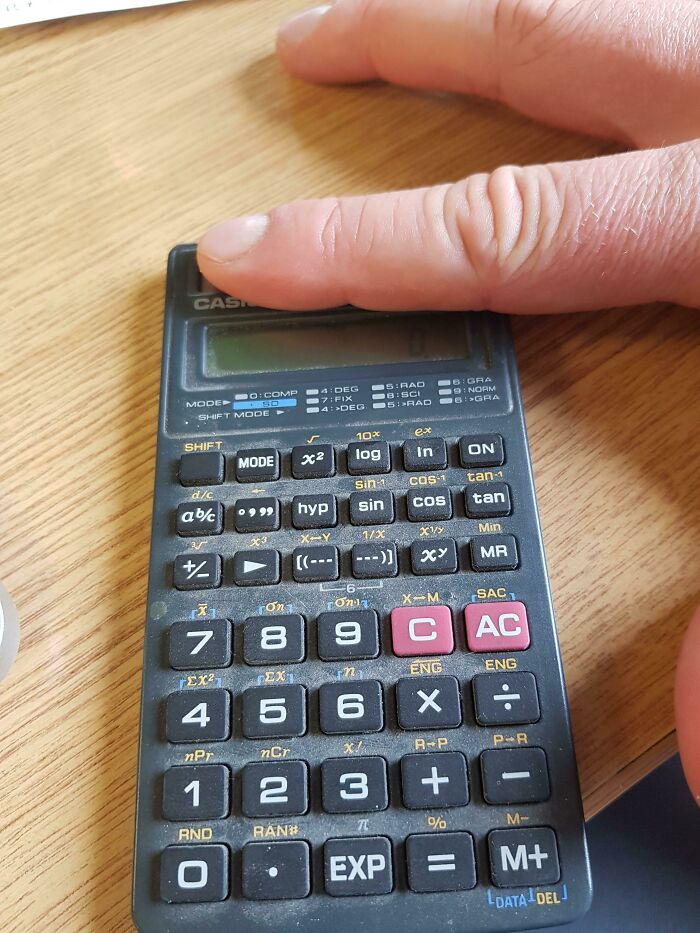 Starving your solar-powered calculator of light until it 'died'.