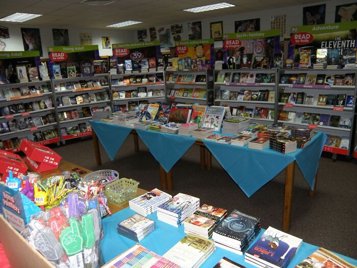 The school book fair we looked forward to all week long.