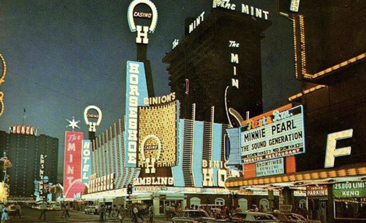 vegas in the 60s - D Motel Casino Binion'S Mint The Mint The Min Ambling Bini Xm. Minnie Pearl The Sound Generation Ned Show Vin 3352 Koffer Restaurary Showtimes Sevend Parking F 25.000 Limit Keno