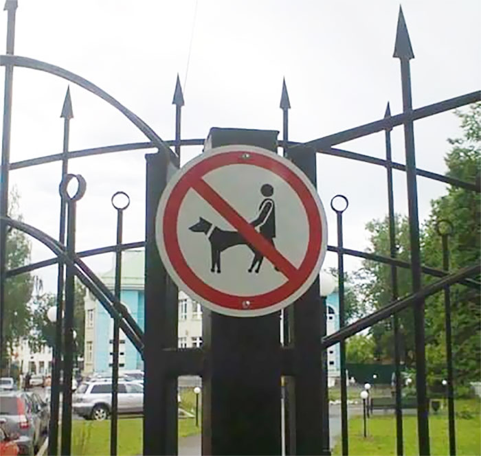 Please avoid making love to your pet at the park.