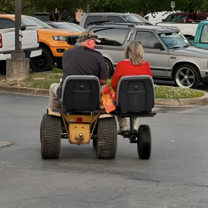 Now you can bring your favorite person along to drive your lawn mower home when you get that DUI on your beer run!