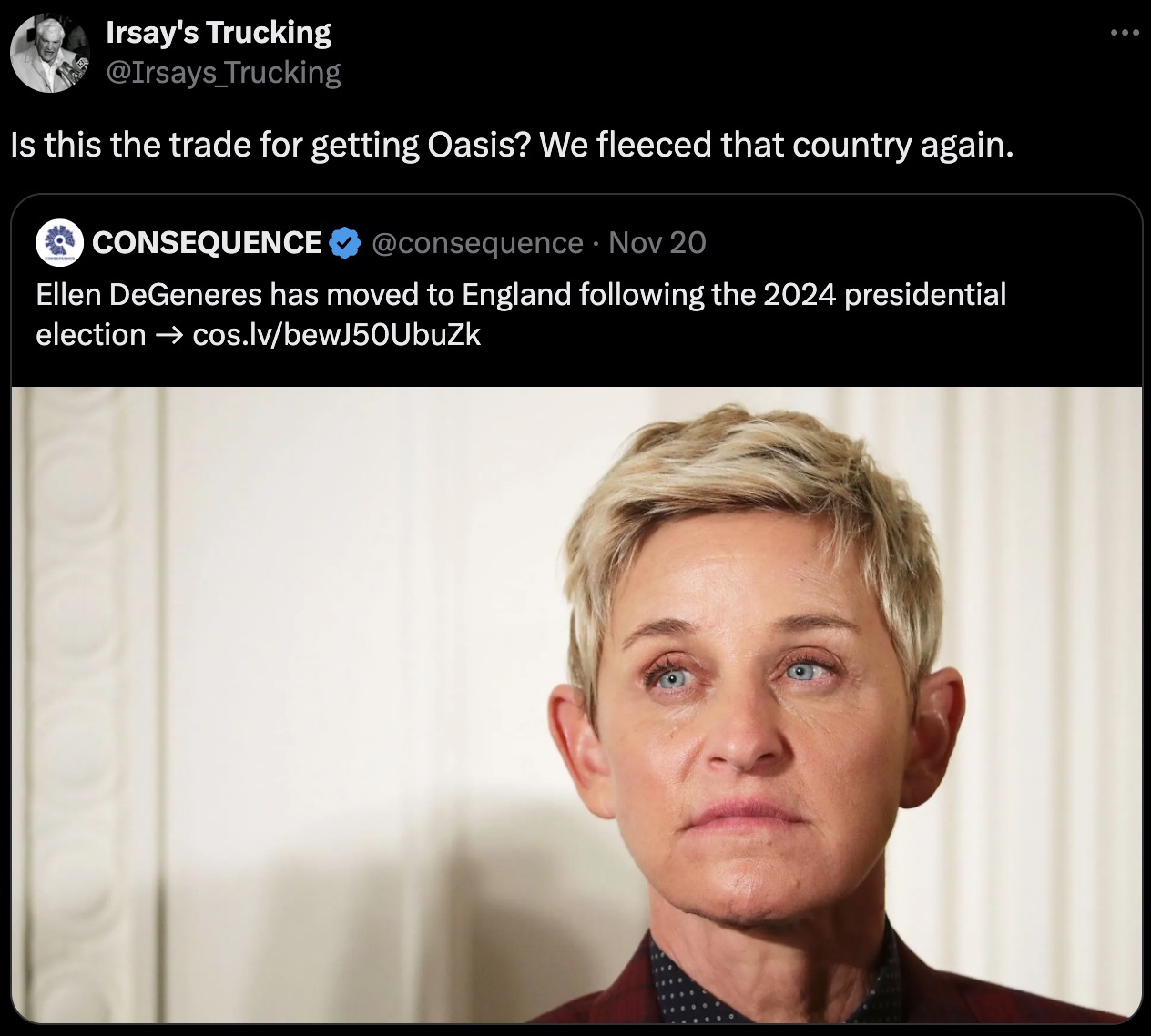 justin bieber sued ellen - Irsay's Trucking Is this the trade for getting Oasis? We fleeced that country again. Consequence Nov 20 . Ellen DeGeneres has moved to England ing the 2024 presidential election cos.lvbewJ50UbuZk