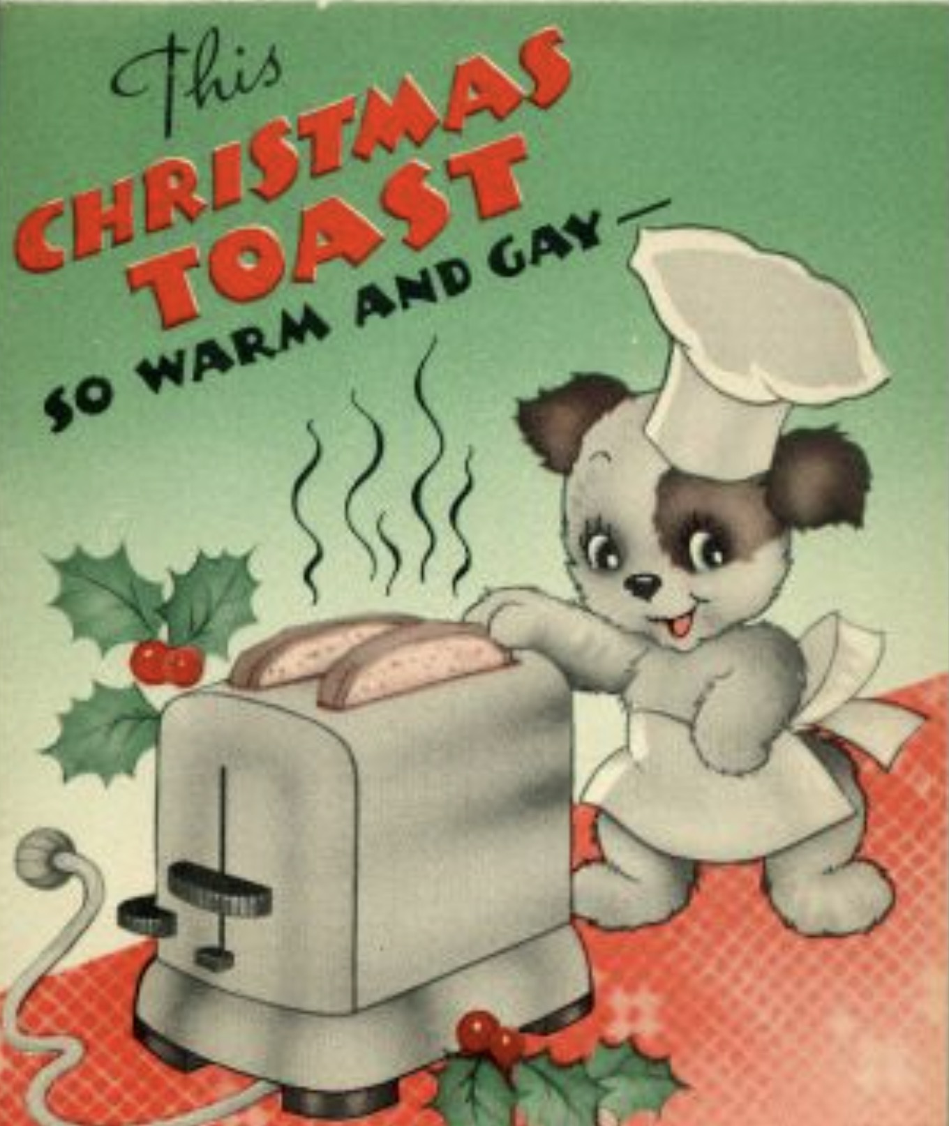 cartoon - This Christmas Toast So Warm And Gay