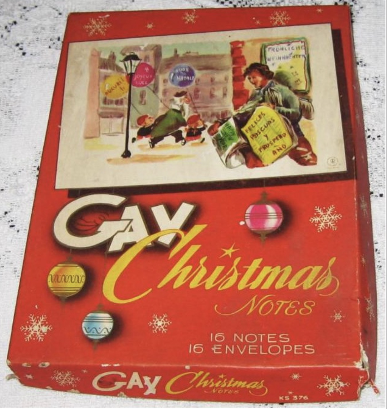 flyer - ucuzil 2850 Natale Felices Pascuas Prospero Ano Frohlicho Gay Christmas Notes 16 Notes 16 Envelopes Gay Christmas Ks 376