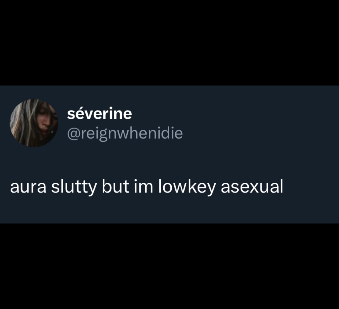 screenshot - sverine aura slutty but im lowkey asexual