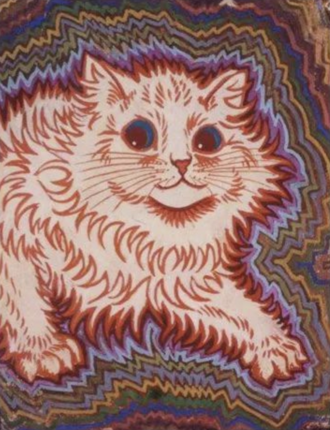 louis wain psychedelic cat