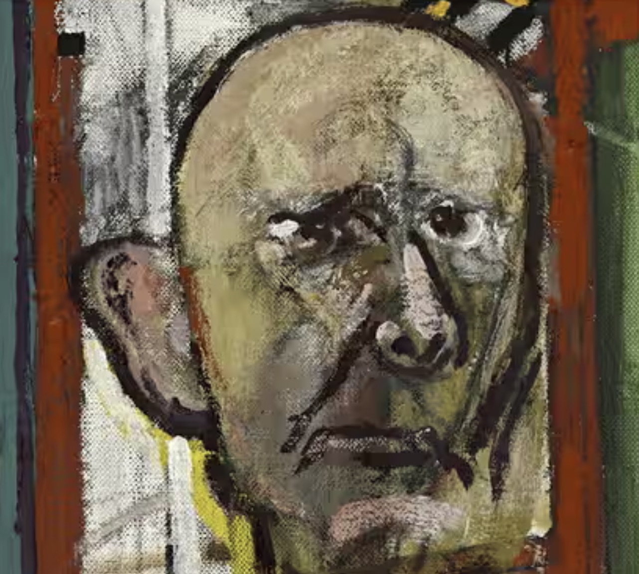 artist with dementia self portrait