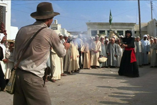 raiders of the lost ark sword scene