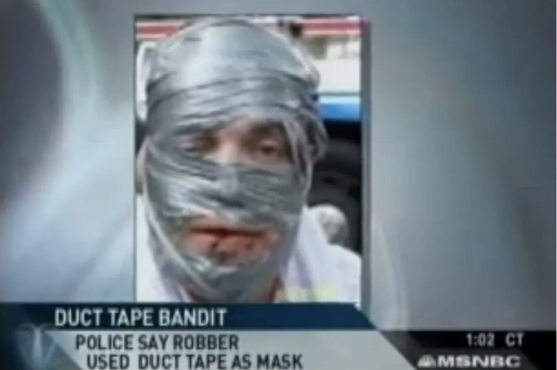 duct tape bandit - Duct Tape Bandit Police Say Robber Ct Used Duct Tape As Mask Msnbc