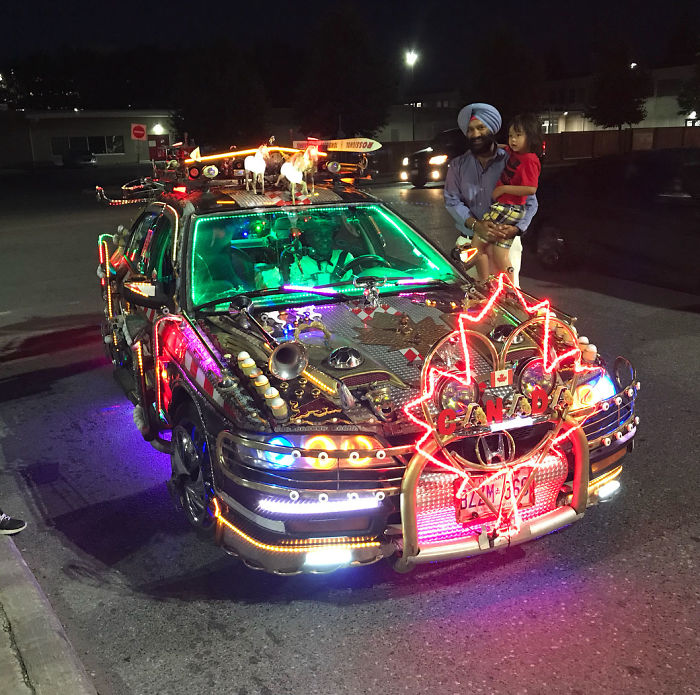 Bollywood back to the future car.