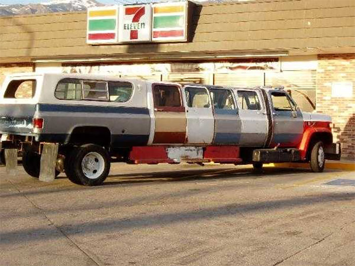 It is definitely a stretch to call this monstrosity a limo.