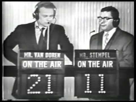 One of the biggest game show scandals in history happened in 1956, when producers Al Freedman, Jack Barry, and Dan Enright of “Twenty-One” colluded with contestants Herb Stempel and Van Doren to fix the show for ratings. When Stempel leaked the plot in 1957, the subsequent fallout led to congressional hearings, and the cancellation of many other shows. 