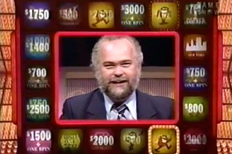 press your luck original host - $1750 0 3000 $1400 $700 $750 $2500 $1500 $3000 $750 One Spin $800 On $2000 500 12000 One Spin