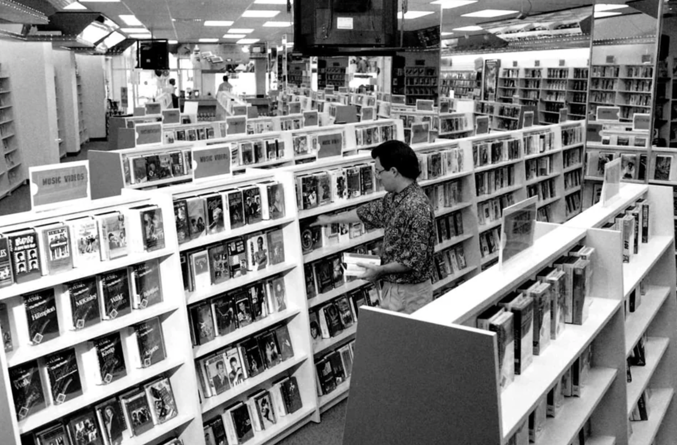 blockbuster video store 1991