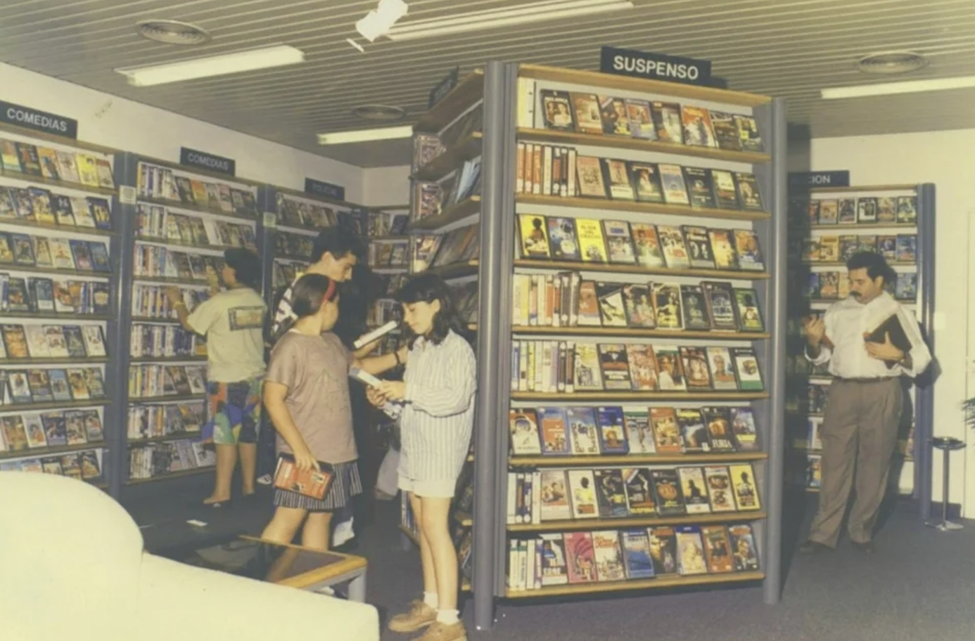 A video rental store in Spain, mid to late 80s.