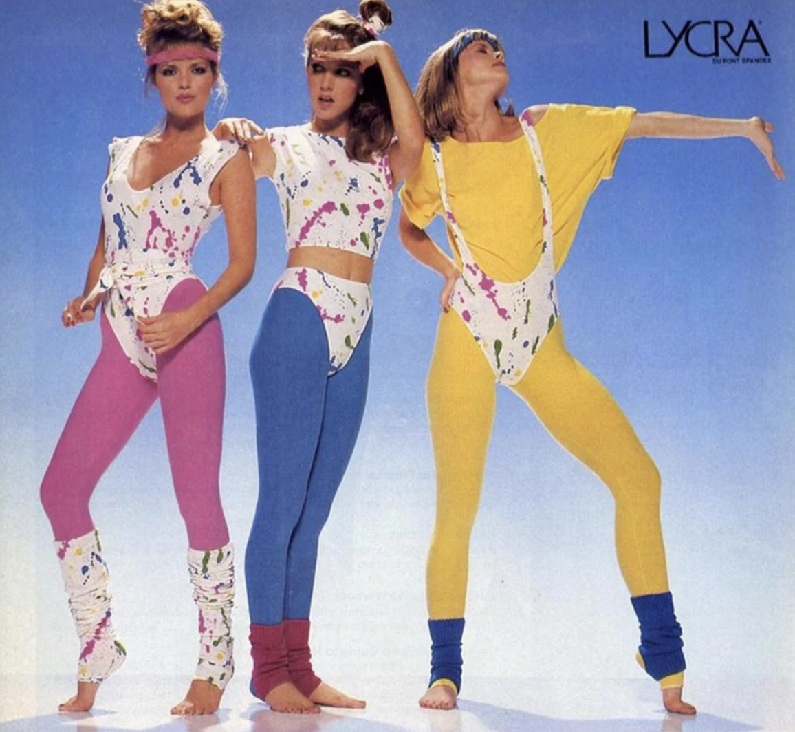 Aerobic fashion ads. 