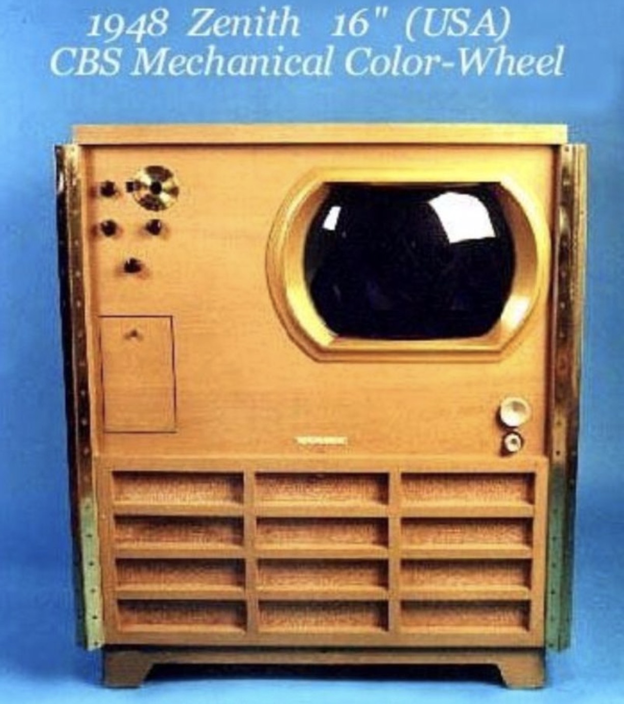 mechanical color tv - 1948 Zenith 16" Usa Cbs Mechanical ColorWheel