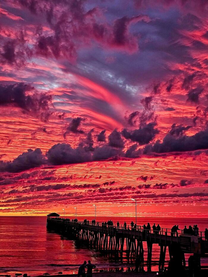 A sunset at Henley Beach in Southern Australia.