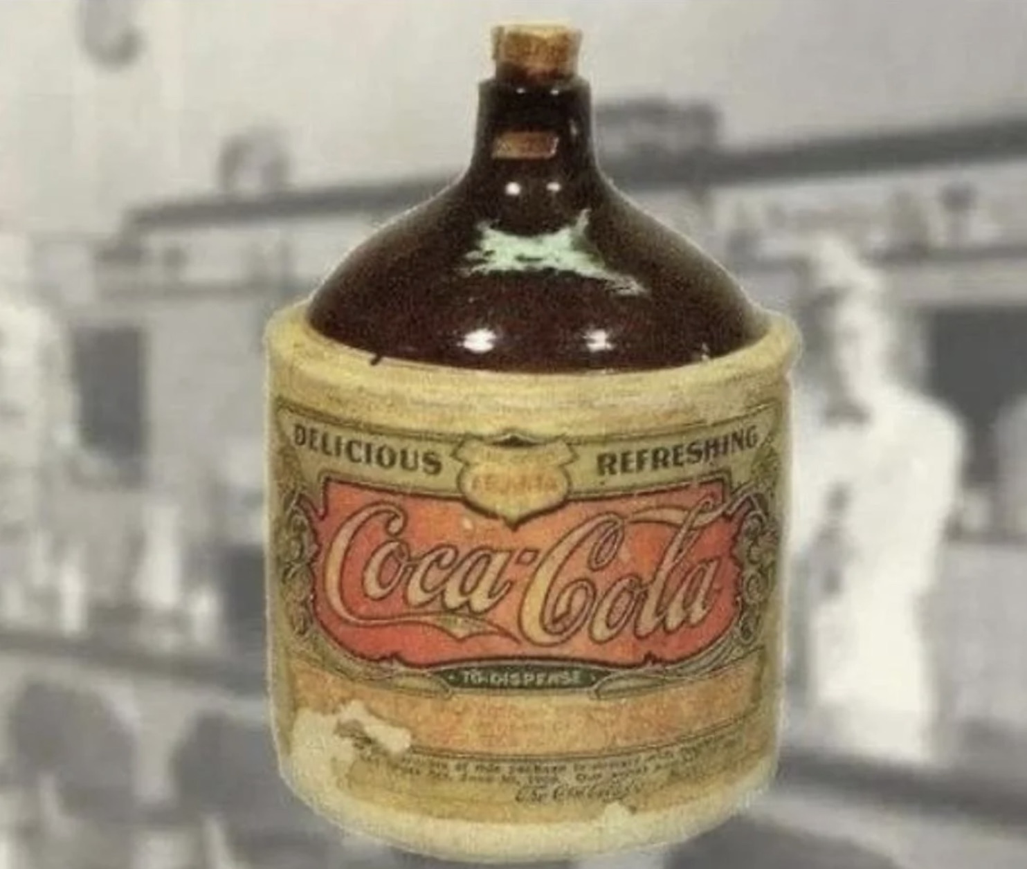 1890s coca cola jug - Delicious Refreshing CocaCola To Disperse