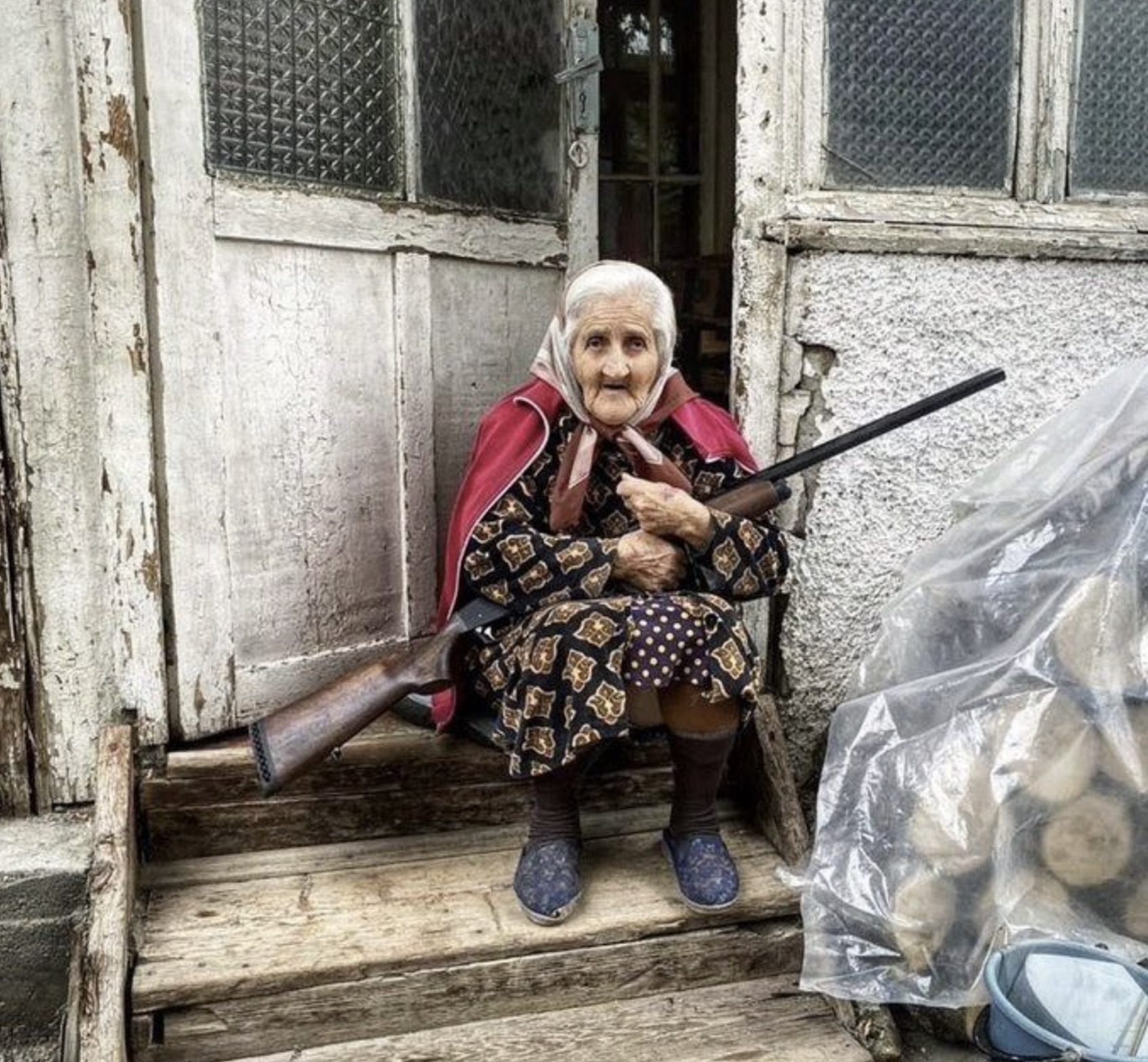 armenian grandma with gun