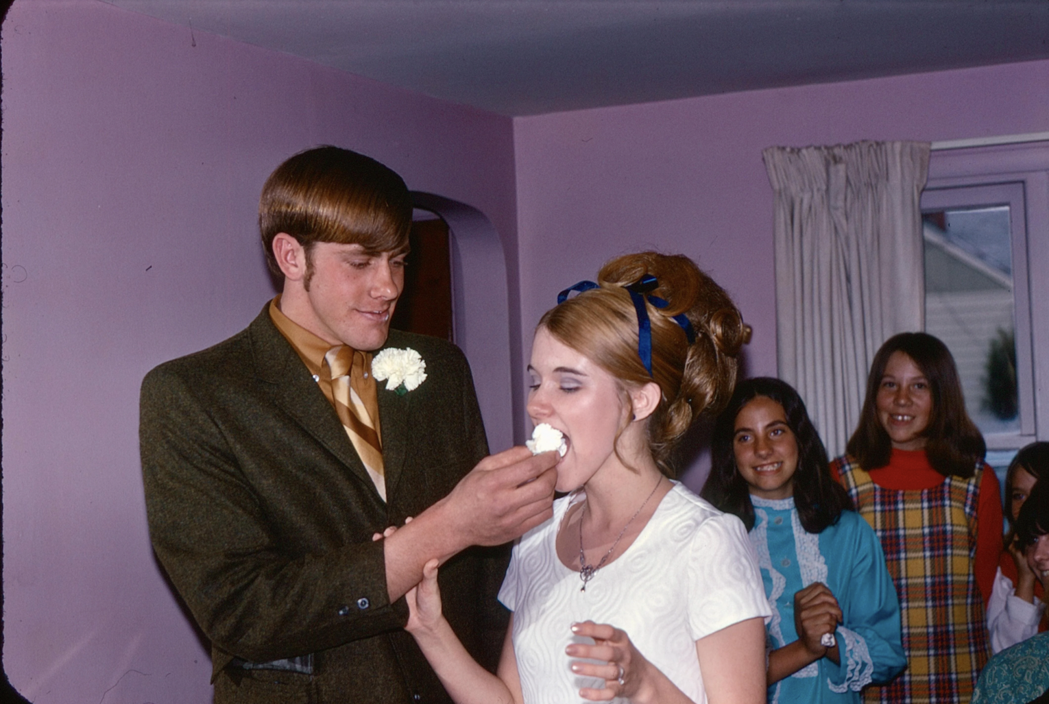 A wedding day in 1970.