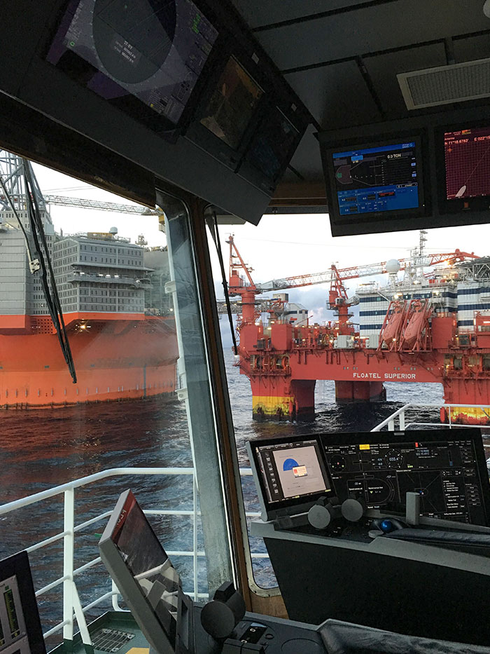 Operations room on an Oil Rig.