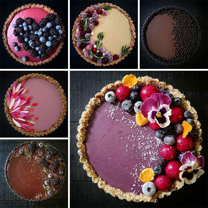 Various pies and tarts made by a very talented baker.