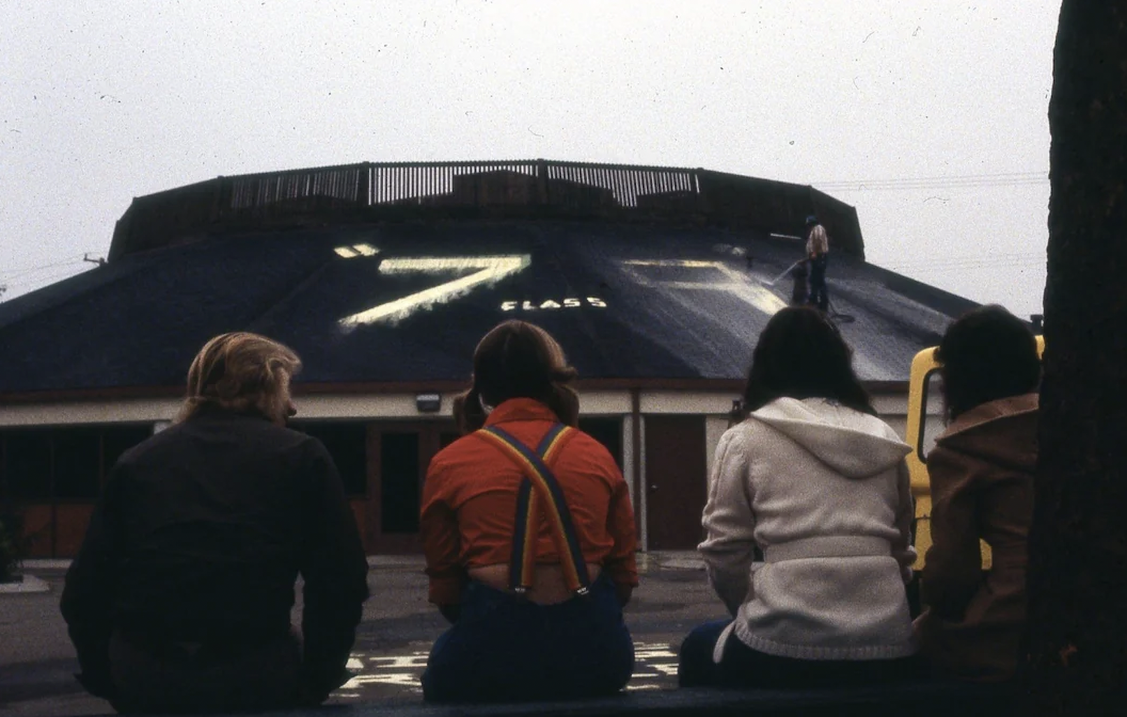 Livermore High School, California. Class of ‘79 painted the roof of the student union.