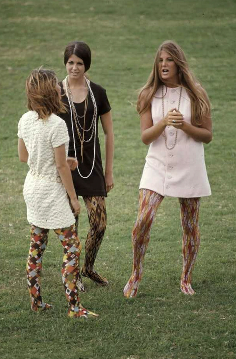 Students wear fun leggings. 