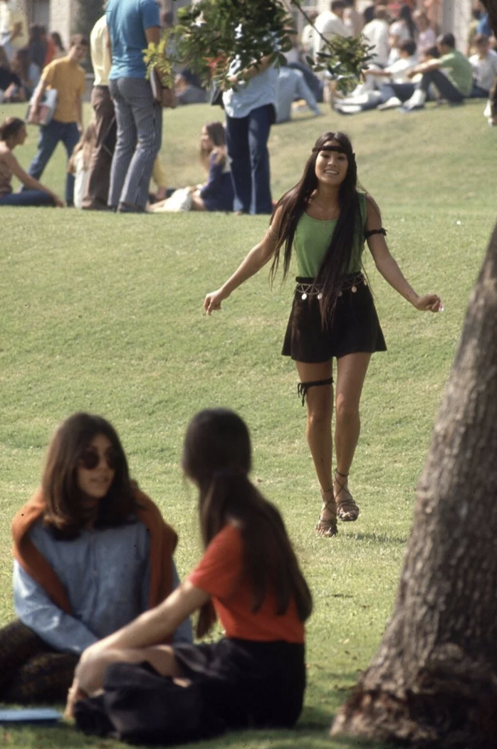 The campus of Beverly Hills High School in 1970.